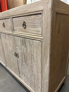 63" Long Four Drawers Sideboard Weathered Neutral