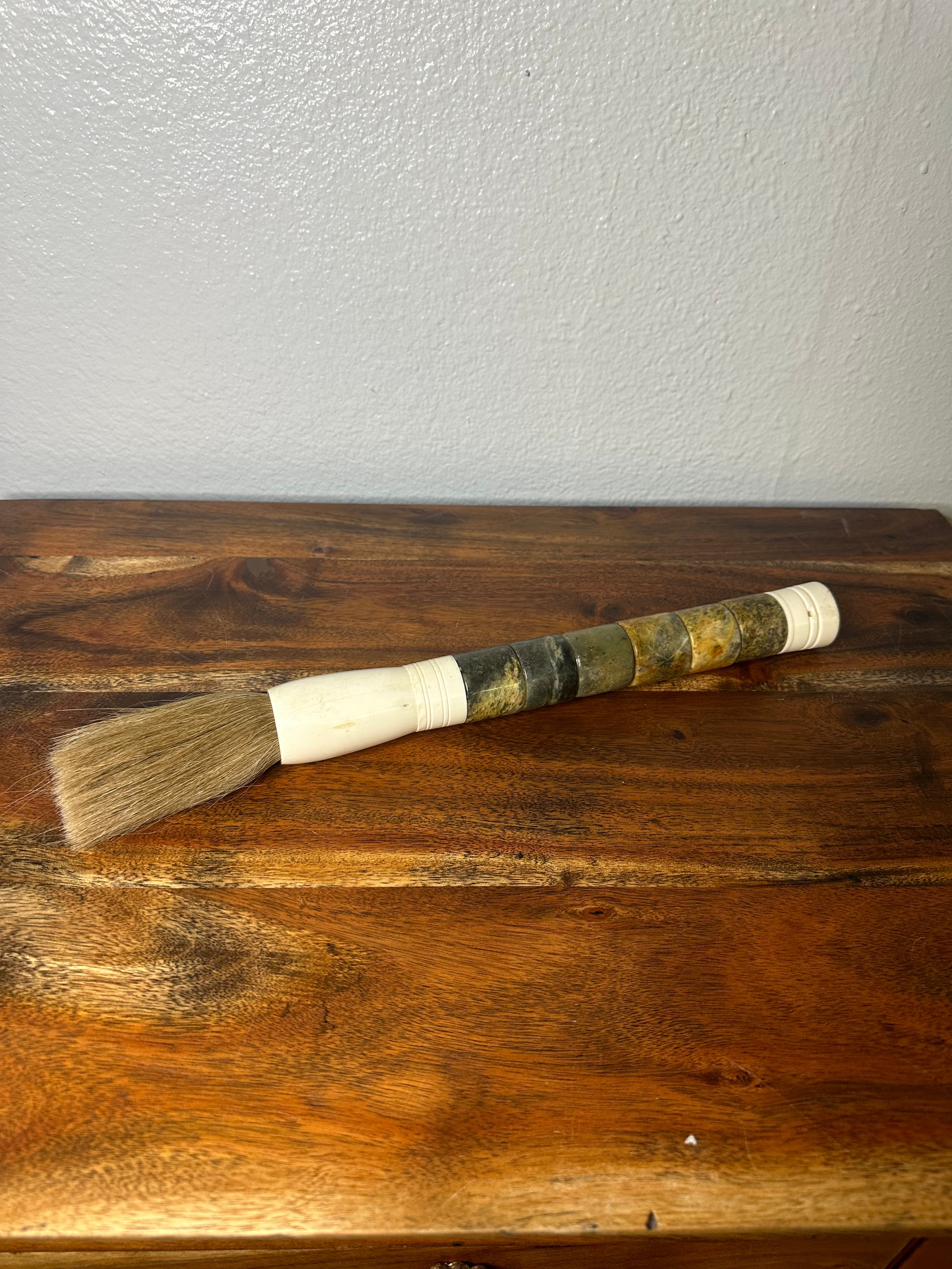 15 Inches  Cylindrical Jade Calligraphy Brush