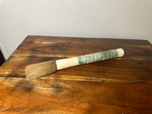 White Cylindrical Jade Calligraphy Brush