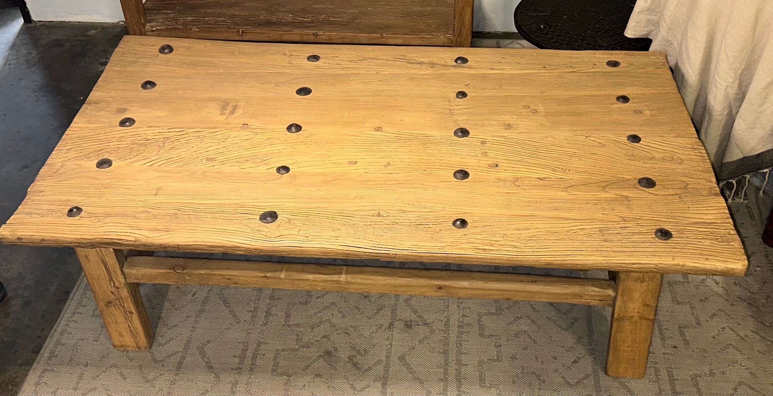 Handmade Antique Vintage Coffee Table approximately 6ft