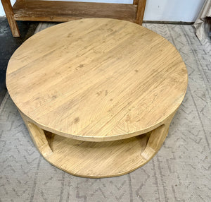 Handmade Natural Round Coffee table  / multiple sizes