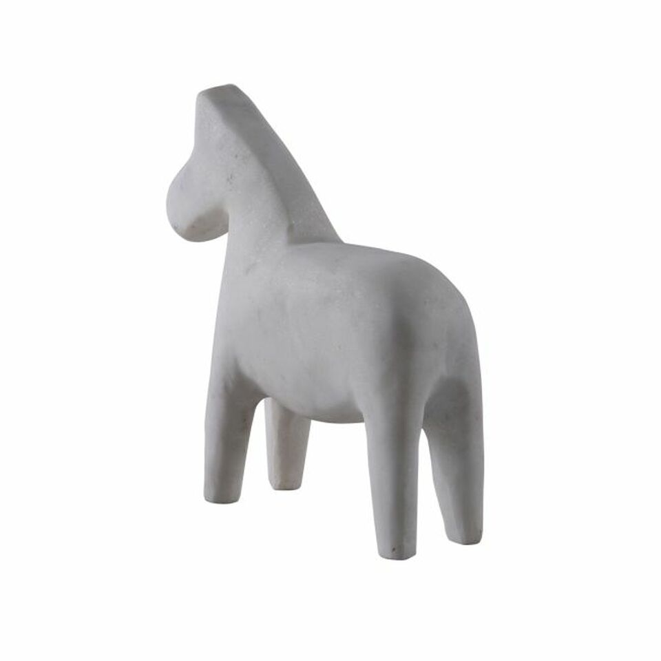 Pair of White Marble Little Horse Bookend (Hand made)