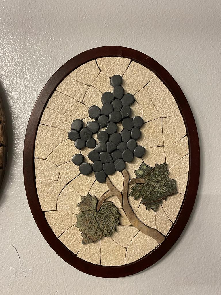 grape tree mosaic wall art