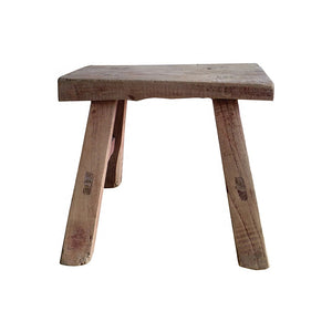 elm wood mini stool 