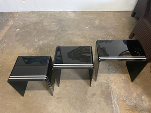 Set of 3 Coffee Table / Side Table / End Table U Shape Acrylic / Handmade Medium