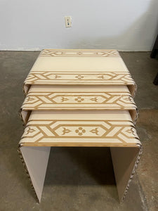 Set of 3 Coffee Table / Side Table / End Table U Shape Acrylic / Handmade Large