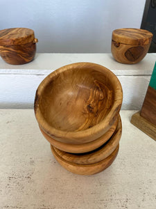 Olive Wood Bowl / Candle Jar handmade gift