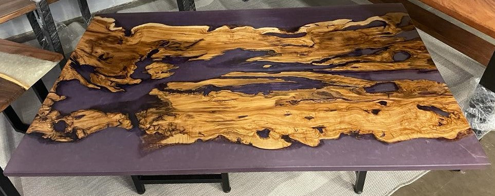 epoxy wood coffee table