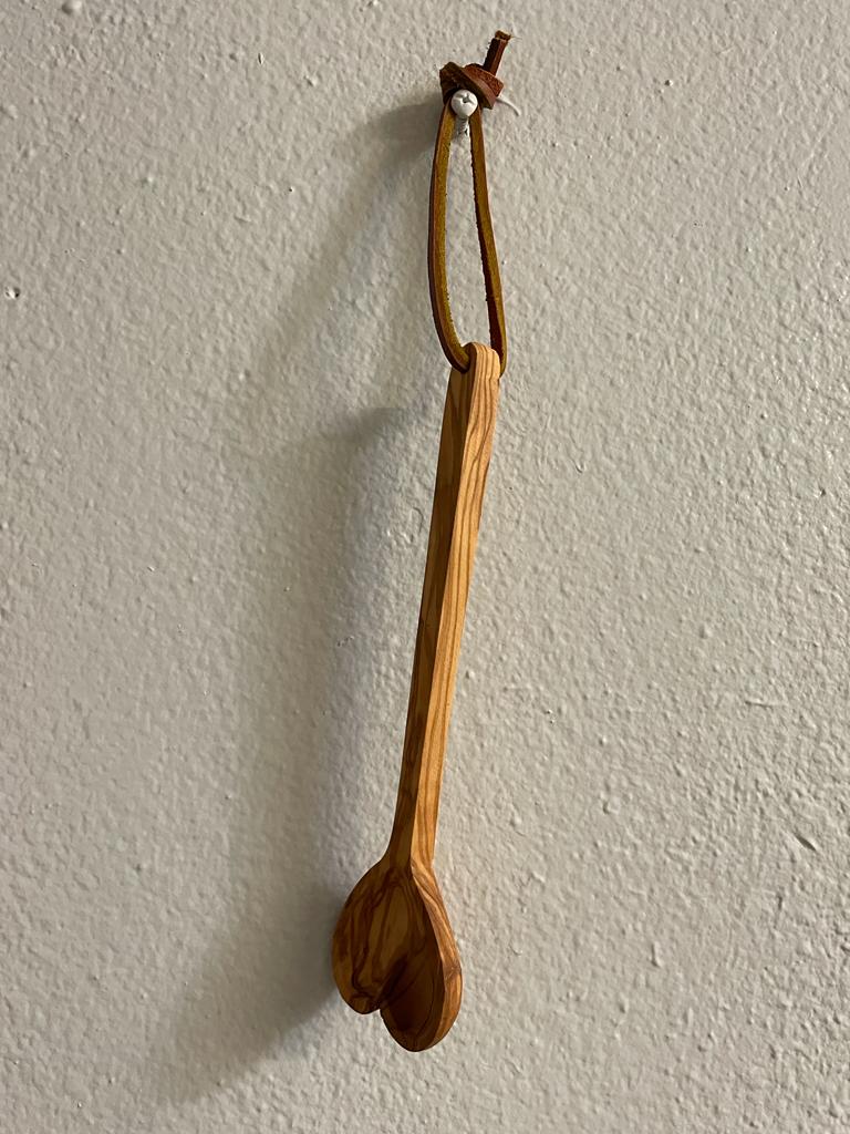 Premium Rustic Handmade Olive Wood Heart Shape Spoon\ Cooking Wooden Kitchen Utensils Heart Shape Multiple Sizes inches Gift