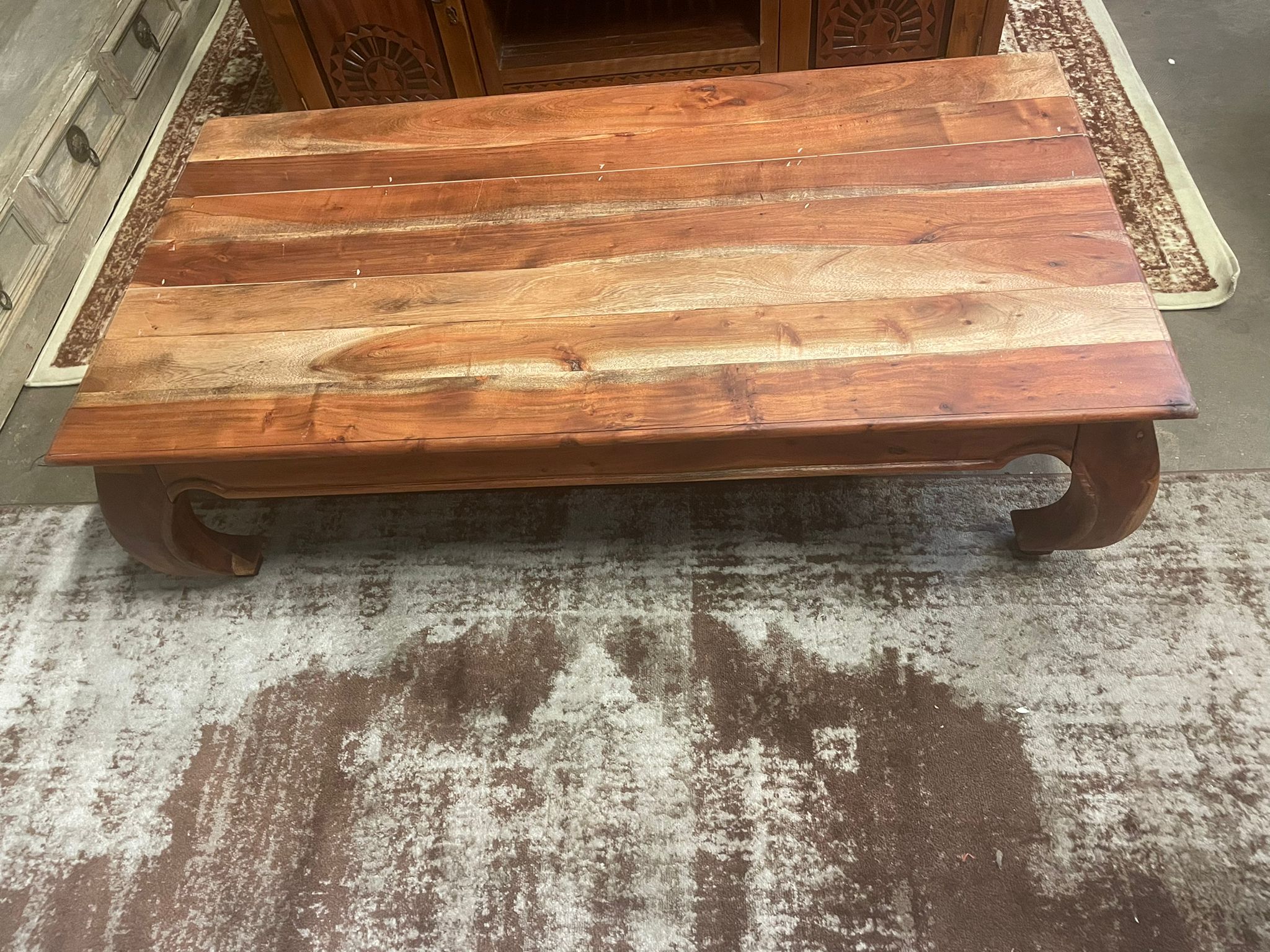 Handmade Vintage Antique Solid Wood Coffee Table| Indian Coffee Table| Rustic Coffee Table