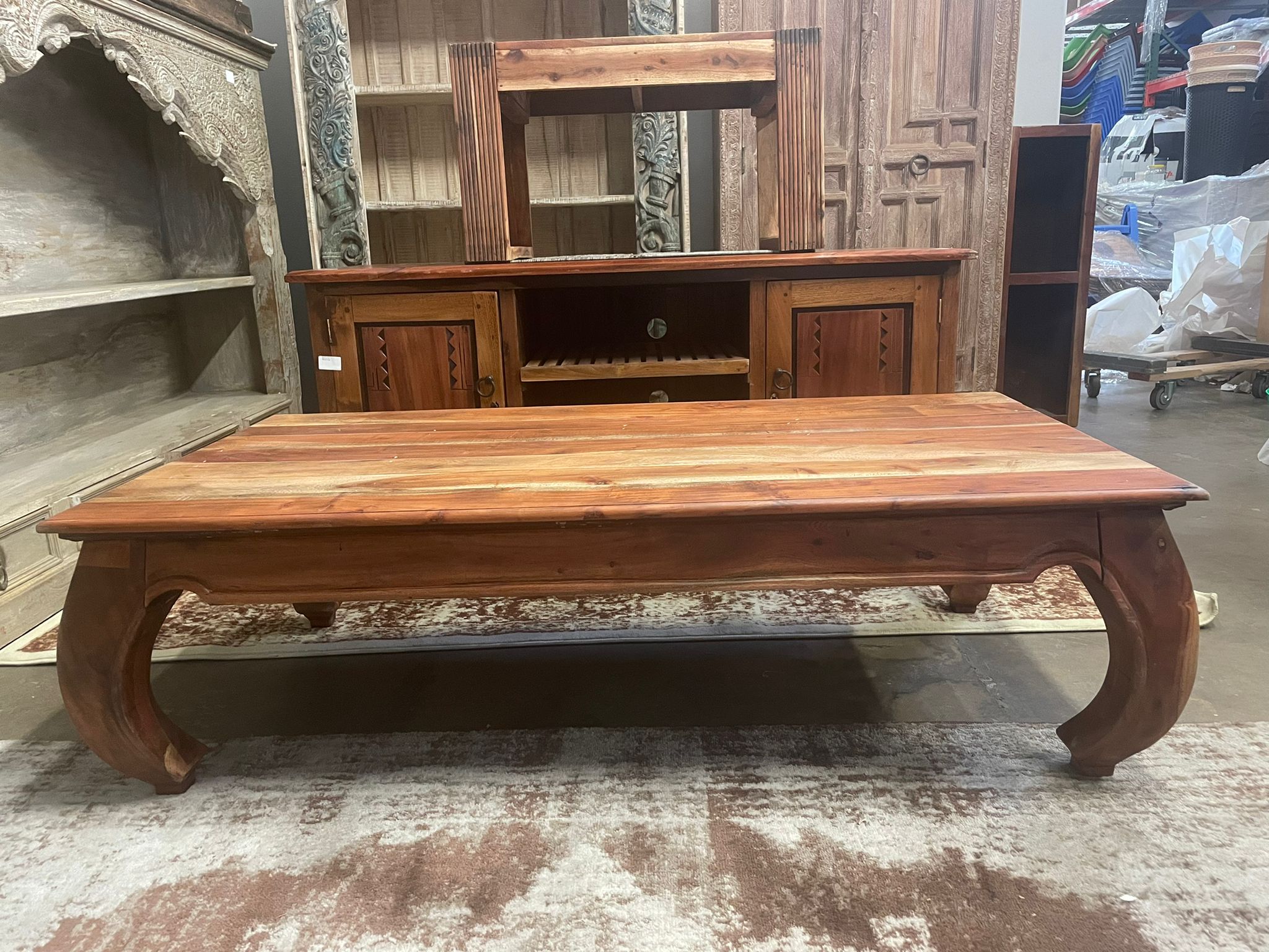 Handmade Vintage Antique Solid Wood Coffee Table| Indian Coffee Table| Rustic Coffee Table