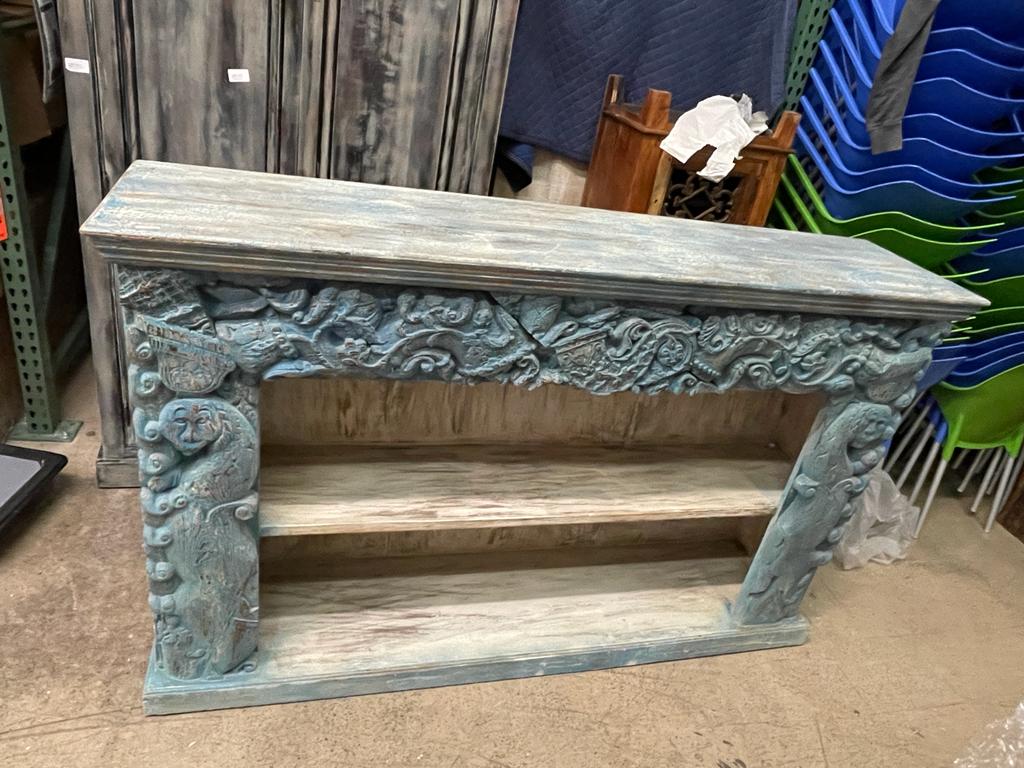 Handmade Vintage Antique Teak Wood Buffet| Indian Console Table| Carved Buffet| Decorative Buffet | Rustic Buffet| Multiple Colors
