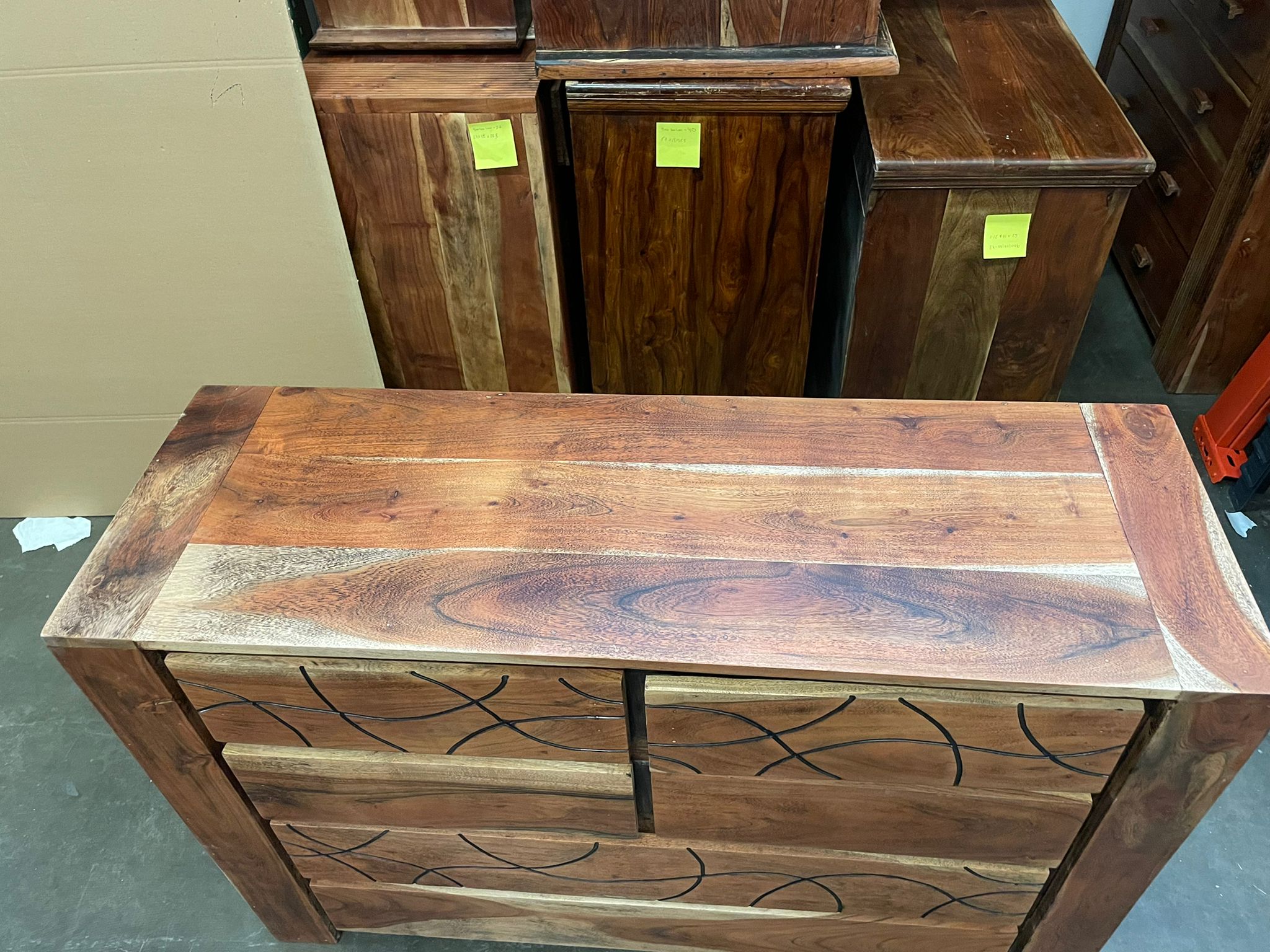 Antique Indian Handmade Dresser| Teak Wood| Indian Dresser| Carved Dresser