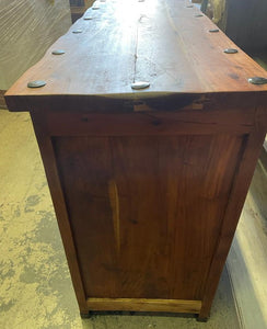 Handmade Vintage Antique Teak Wood Buffet| Live Edge Sideboard| Hand Carved Buffet| Decorative Buffet | Indian Console Table| Dresser