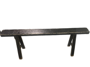 Black Antique Vintage Bench ( Handmade ) Size and Finish Vary