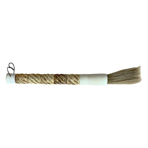 Natural Bone Calligraphy Brush with Flowing Water Pattern.