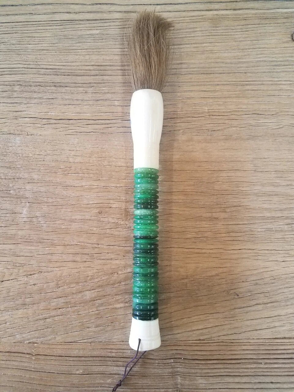 Green Jade Abacus Brush Large.