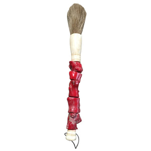 Calligraphy Brush Coral Red.