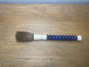 Handmade Dark Blue Jade Abacus Calligraphy Brush