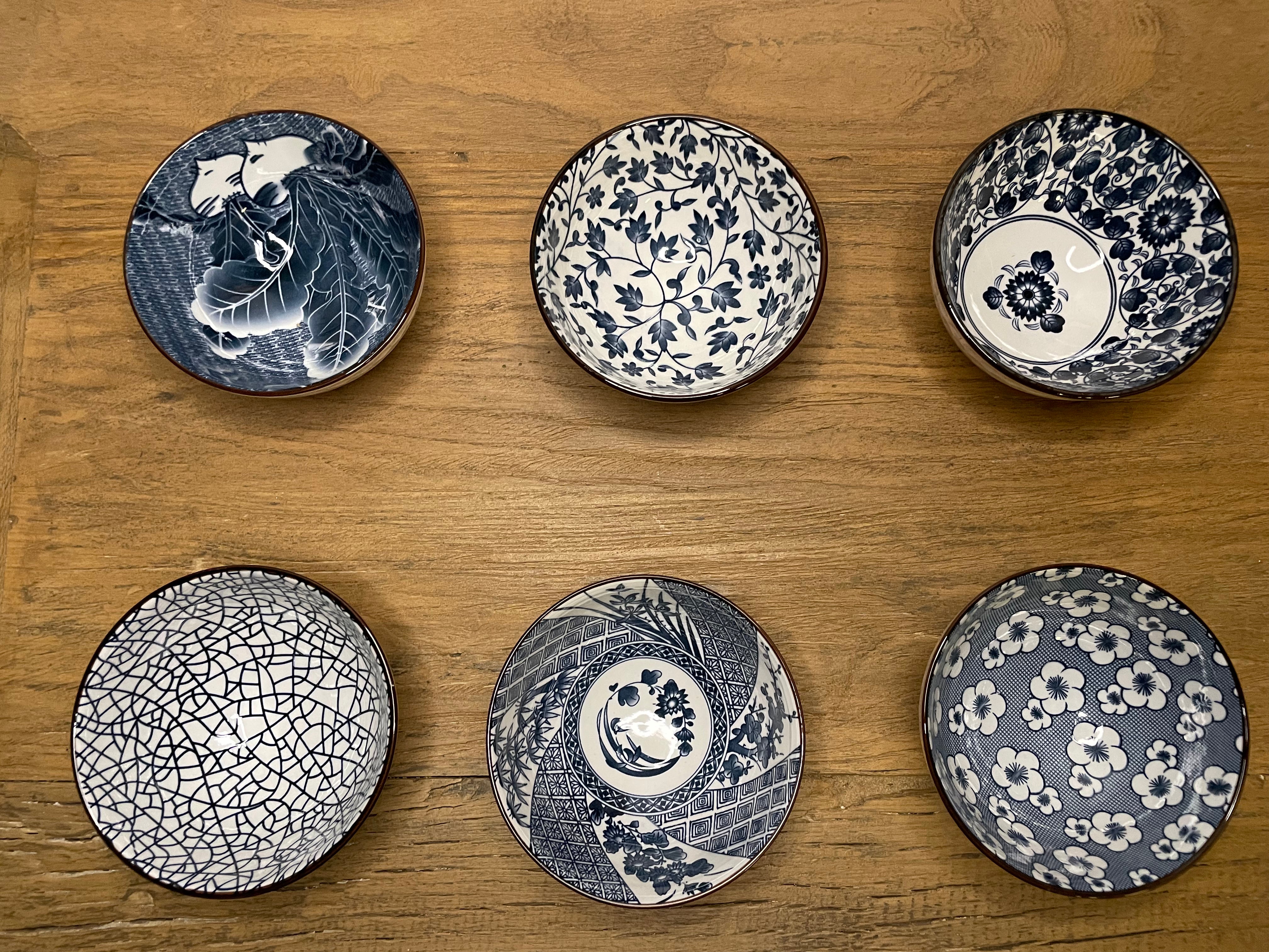 Blue and White Porcelain Bowl Gift Box Gift-Giving Ceramic Dinnerware Set