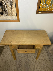 40 Rustic Elmwood Console with one Drawer Weathered Natural